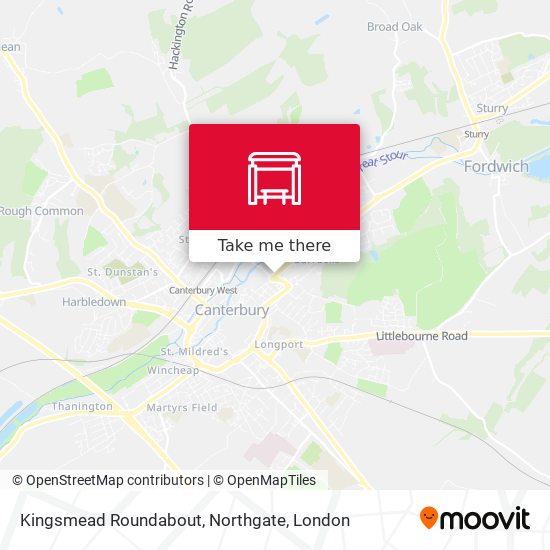 Kingsmead Roundabout, Northgate map