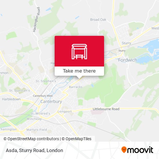 Asda, Sturry Road map