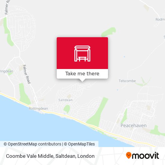 Coombe Vale Middle, Saltdean map