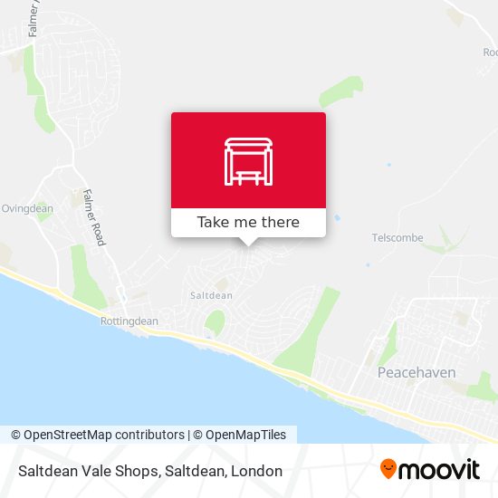 Saltdean Vale Shops, Saltdean map