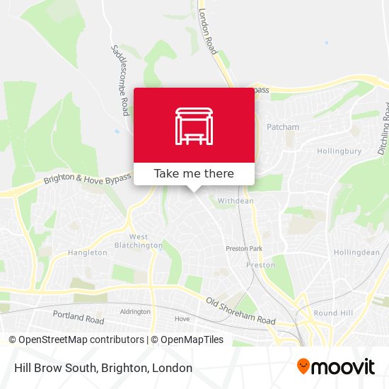 Hill Brow South, Brighton map