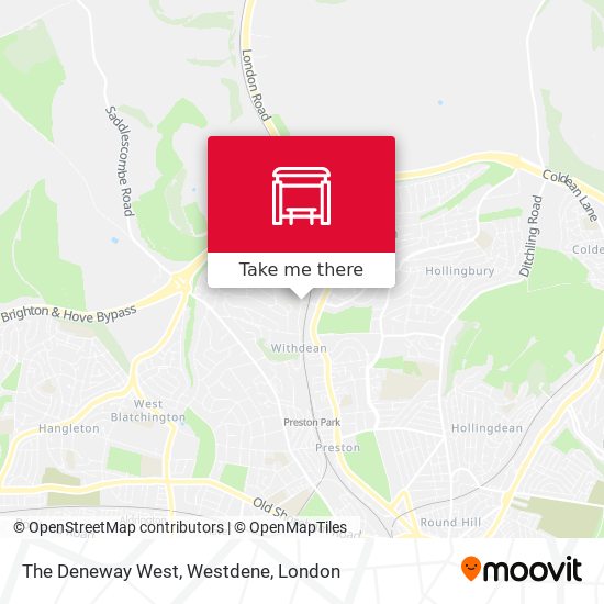 The Deneway West, Westdene map
