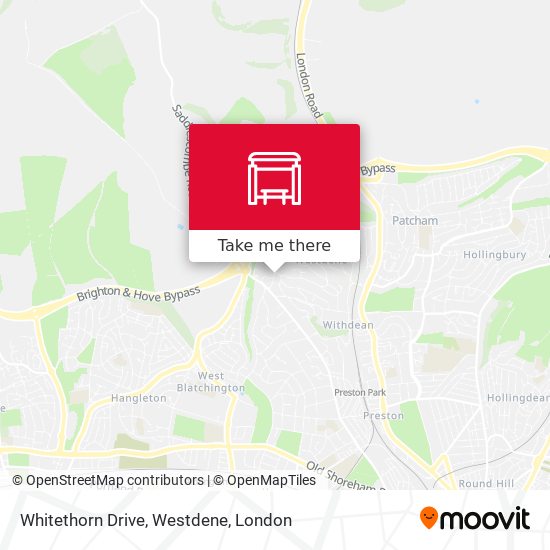 Whitethorn Drive, Westdene map
