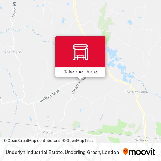 Underlyn Industrial Estate, Underling Green map