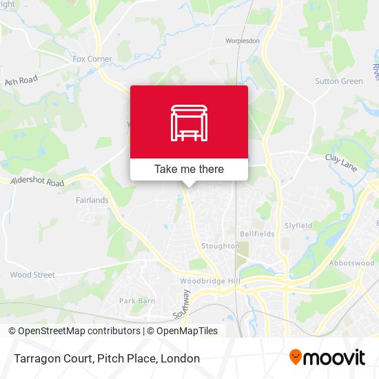 Tarragon Court, Pitch Place map