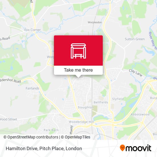 Hamilton Drive, Pitch Place map