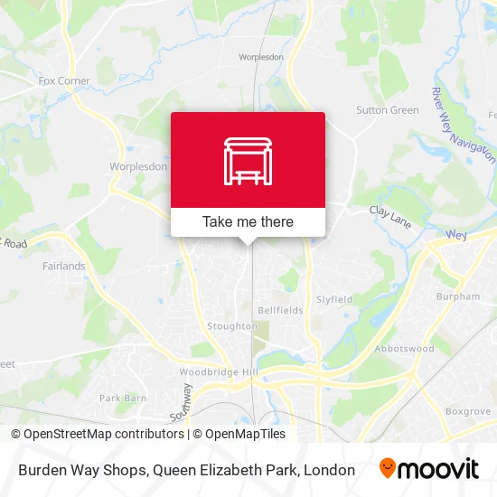 Burden Way Shops, Queen Elizabeth Park map