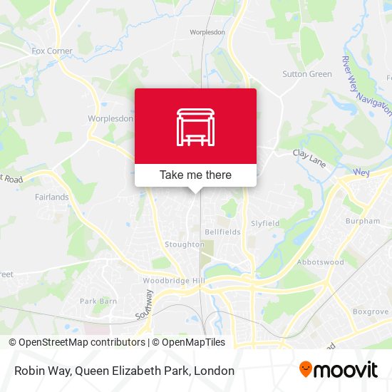 Robin Way, Queen Elizabeth Park map