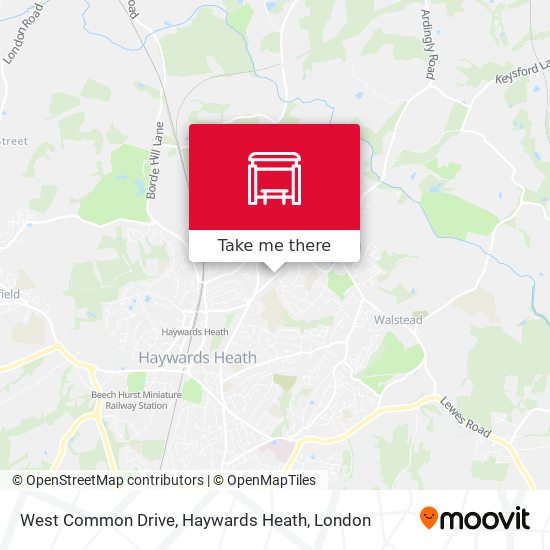 West Common Drive, Haywards Heath map