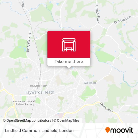 Lindfield Common, Lindfield map