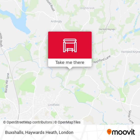 Buxshalls, Haywards Heath map