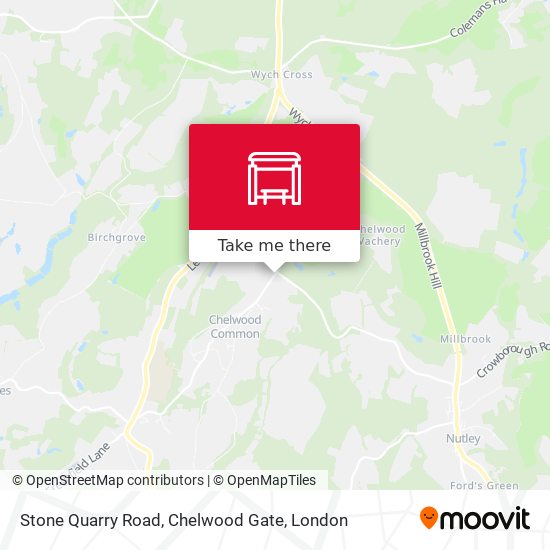 Stone Quarry Road, Chelwood Gate map