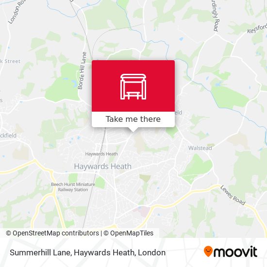 Summerhill Lane, Haywards Heath map