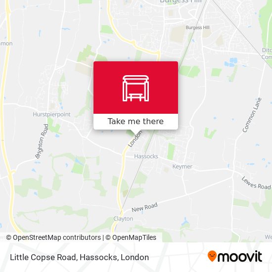 Little Copse Road, Hassocks map