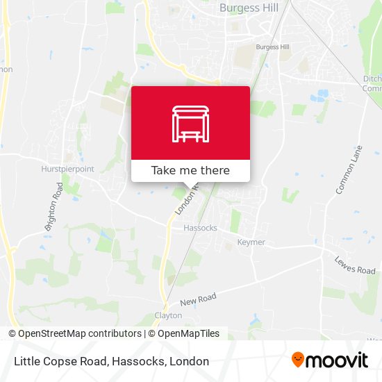 Little Copse Road, Hassocks map