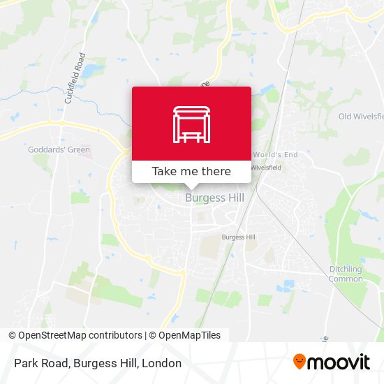 Park Road, Burgess Hill map