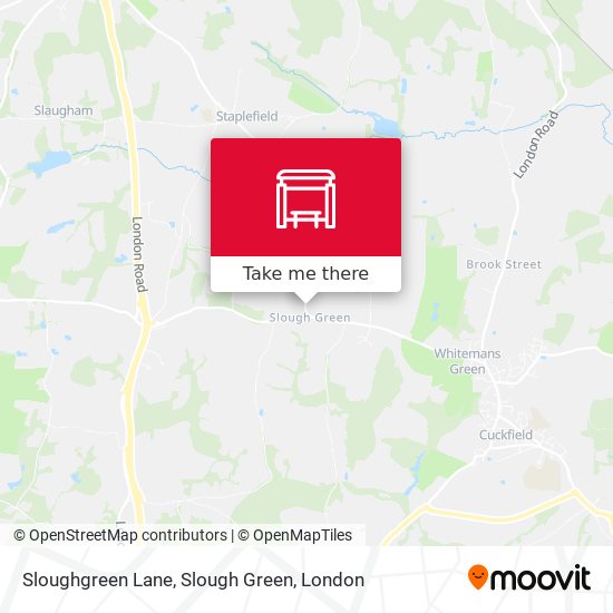 Sloughgreen Lane, Slough Green map