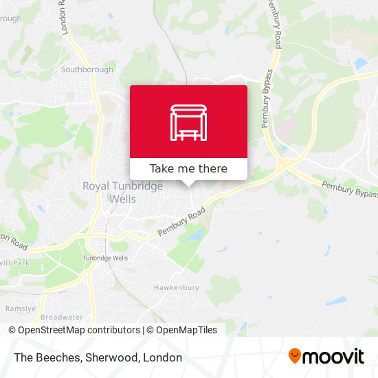 The Beeches, Sherwood map