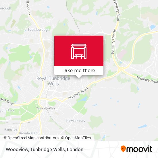 Woodview, Tunbridge Wells map