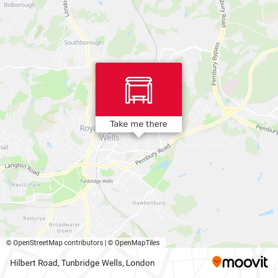 Hilbert Road, Tunbridge Wells map