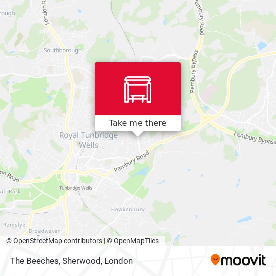 The Beeches, Sherwood map