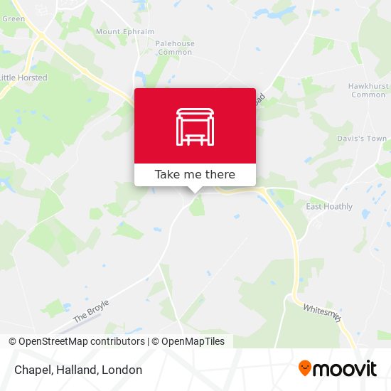 Chapel, Halland map