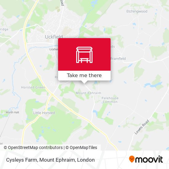 Cysleys Farm, Mount Ephraim map