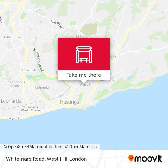 Whitefriars Road, West Hill map