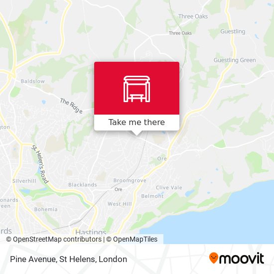 Pine Avenue, St Helens map