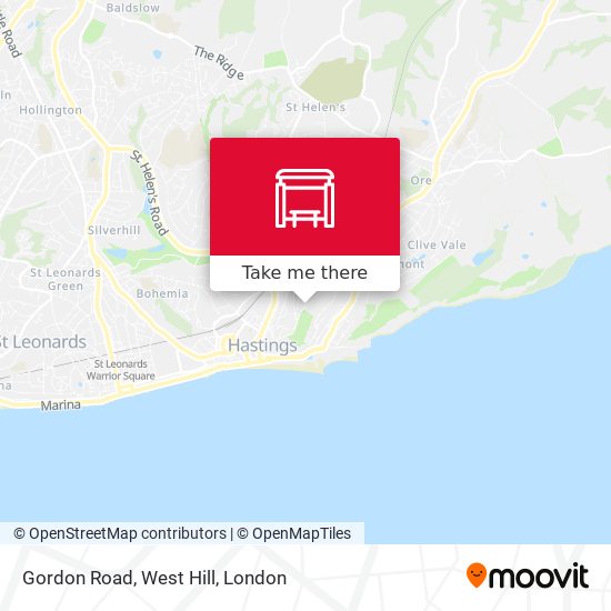 Gordon Road, West Hill map