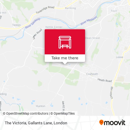 The Victoria, Gallants Lane map