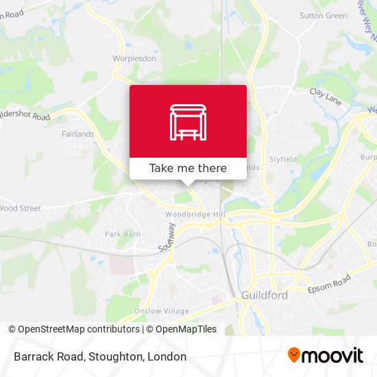 Barrack Road, Stoughton map