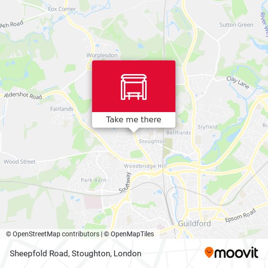 Sheepfold Road, Stoughton map
