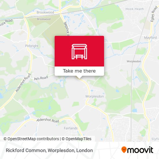 Rickford Common, Worplesdon map
