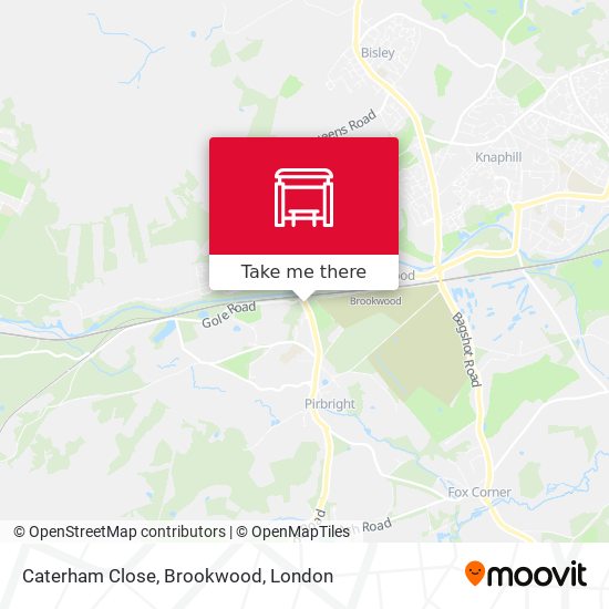 Caterham Close, Brookwood map