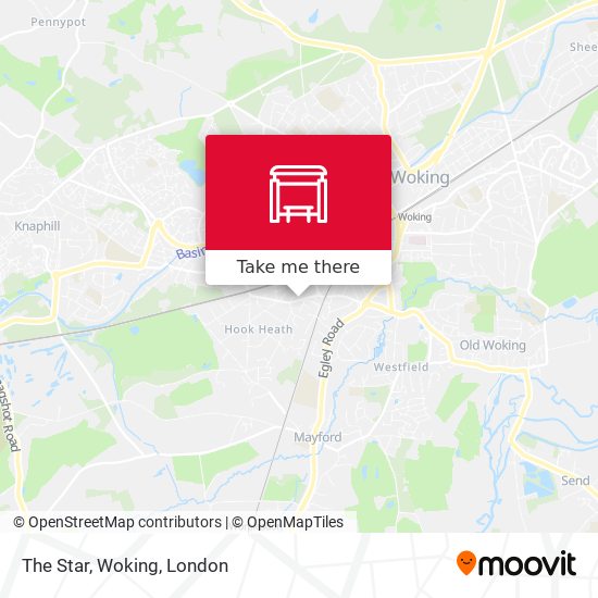 The Star, Woking map