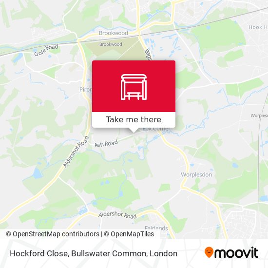 Hockford Close, Bullswater Common map