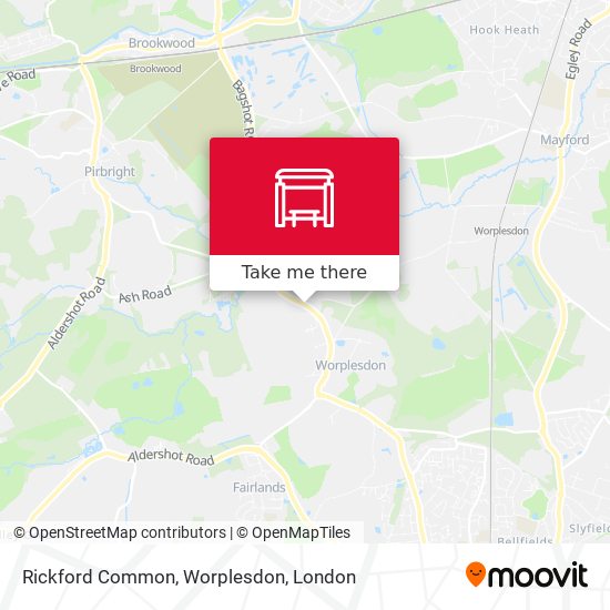 Rickford Common, Worplesdon map