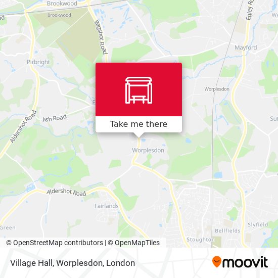 Village Hall, Worplesdon map