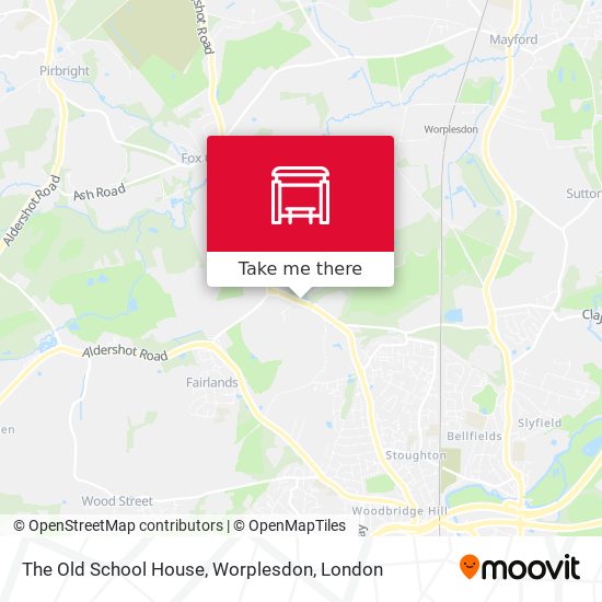 The Old School House, Worplesdon map