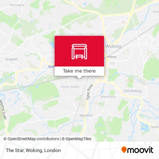 The Star, Woking map