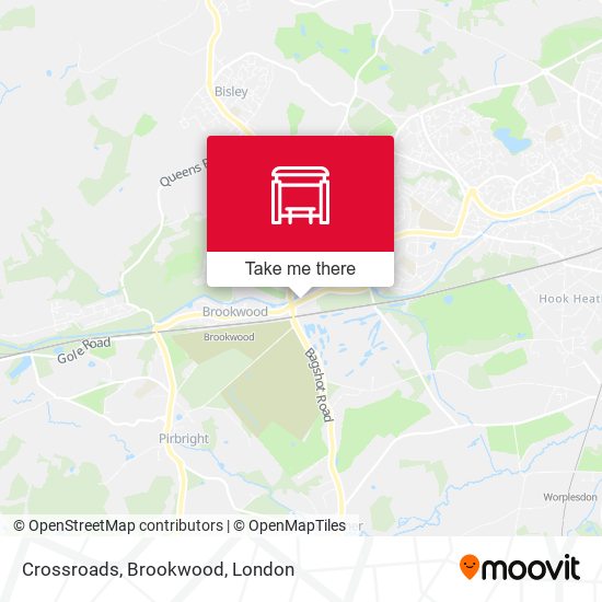 Crossroads, Brookwood map