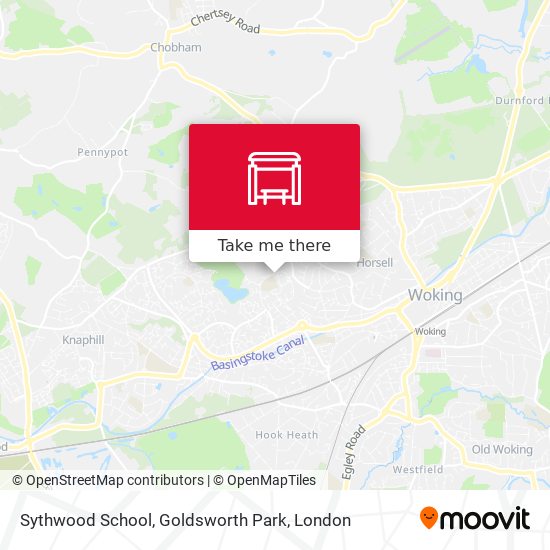 Sythwood School, Goldsworth Park map