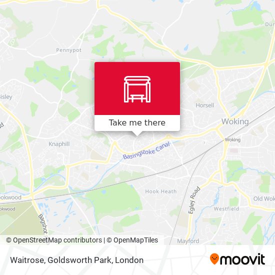 Waitrose, Goldsworth Park map