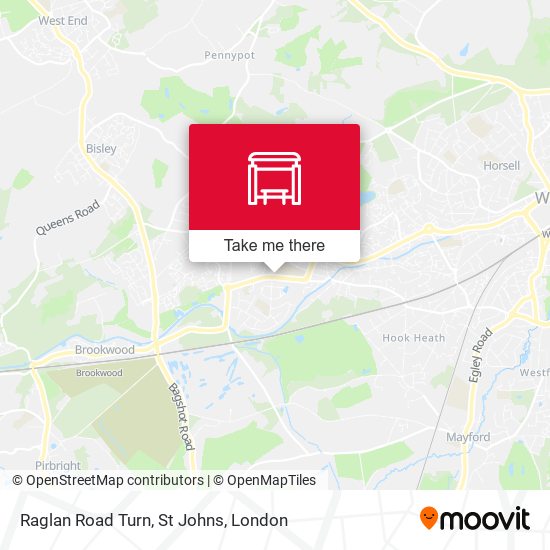 Raglan Road Turn, St Johns map