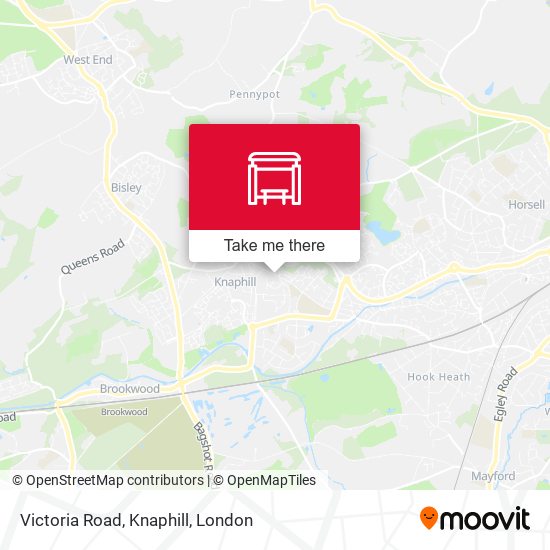 Victoria Road, Knaphill map