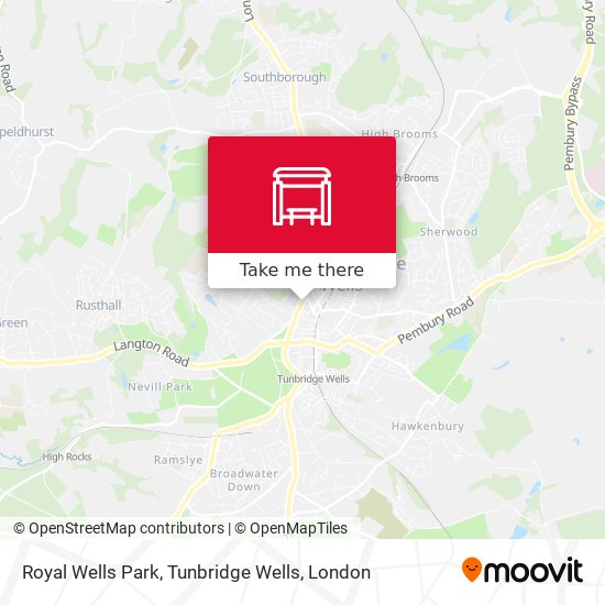 Royal Wells Park, Tunbridge Wells map