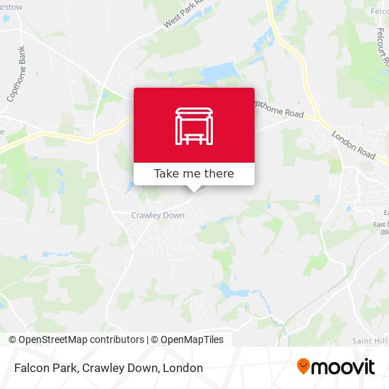Falcon Park, Crawley Down map