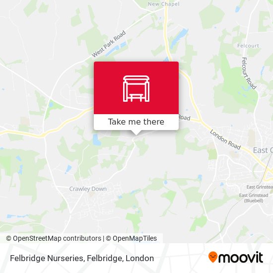 Felbridge Nurseries, Felbridge map