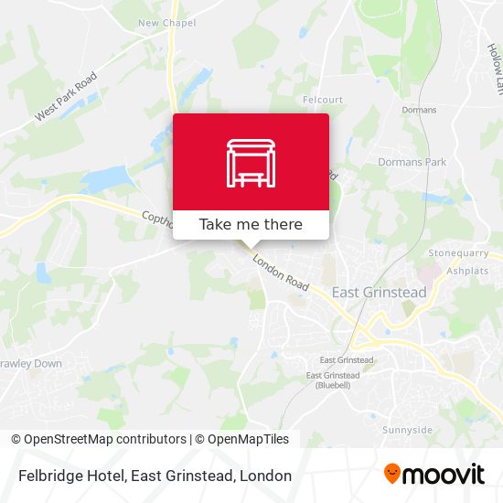 Felbridge Hotel, East Grinstead map